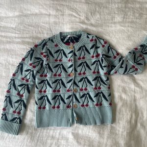 Vintage Wool Cherry Cardigan